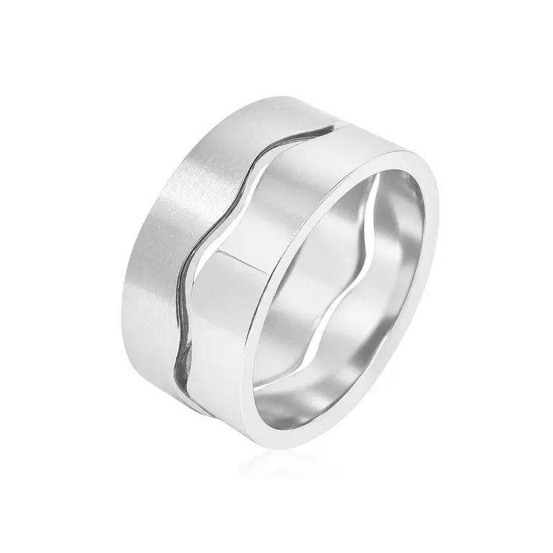 stainless steel stacking rings with stacking-friendly construction, FKS-SS-059