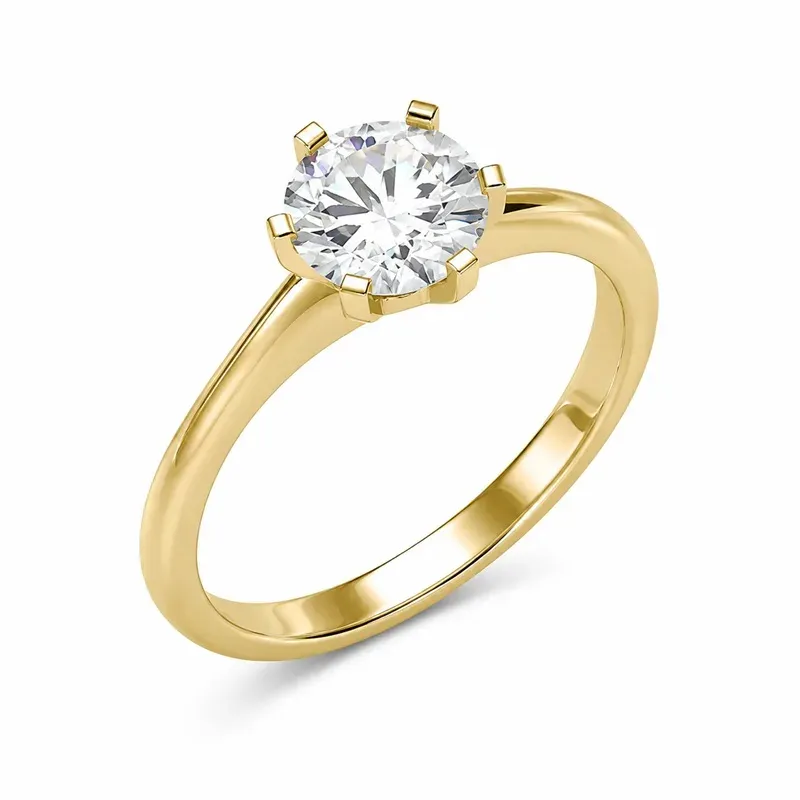 stainless steel solitaire engagement ring with engagement styling, FKS-SS-087