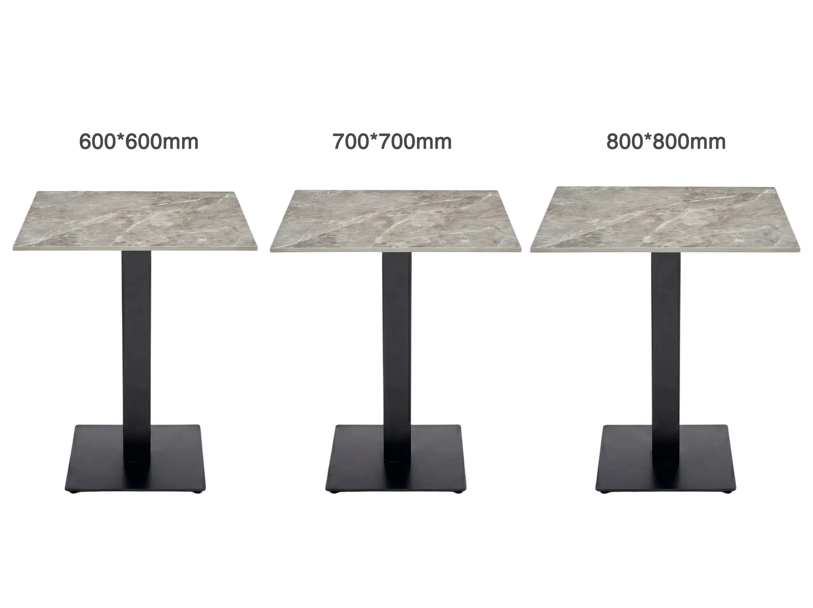 Gray Square Tables