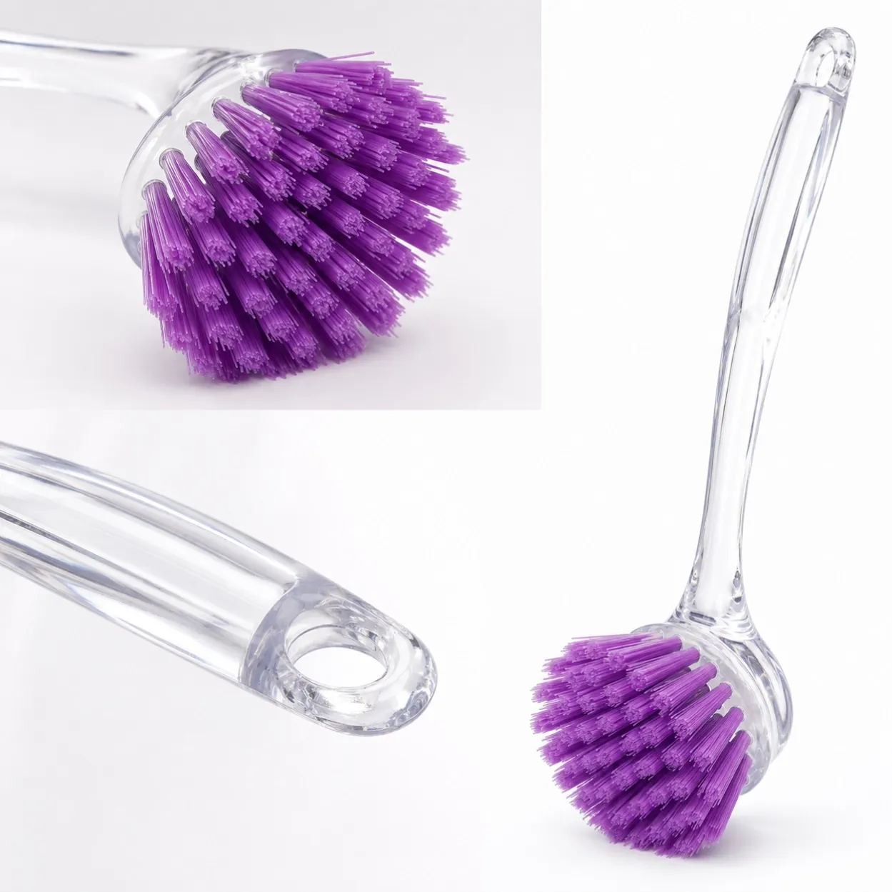 Close-up details of Round Head Sink Cleaning Brush