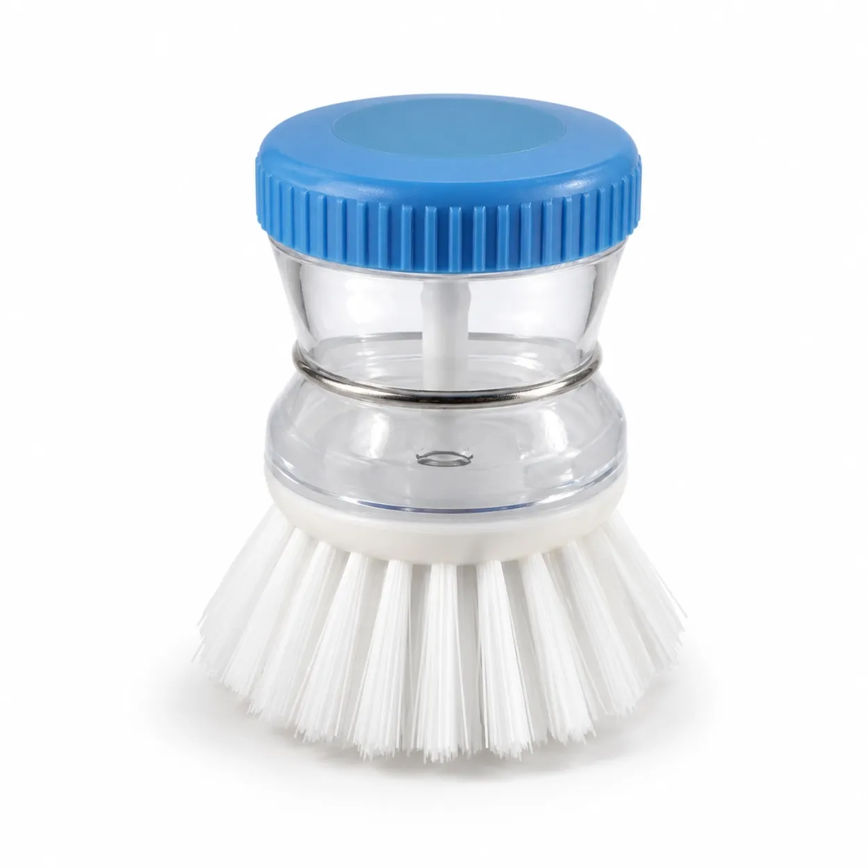 Press Soap Dispensing Dish Brush on a clean white background
