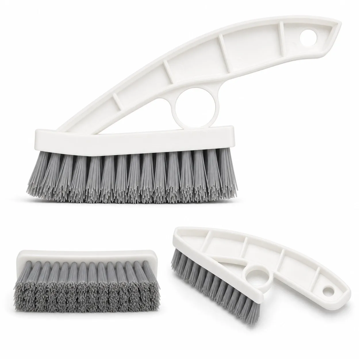 Multiple angle views of Handheld Crevice Cleaning Brush
