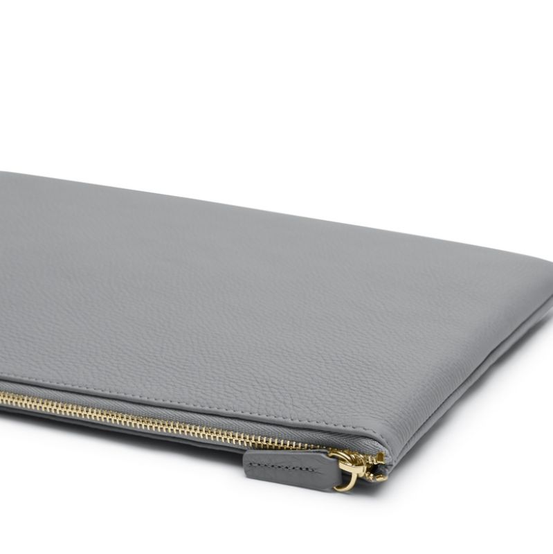 Grey clutch pouch 2