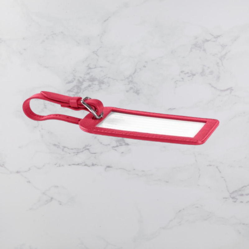 red luggage tag 5