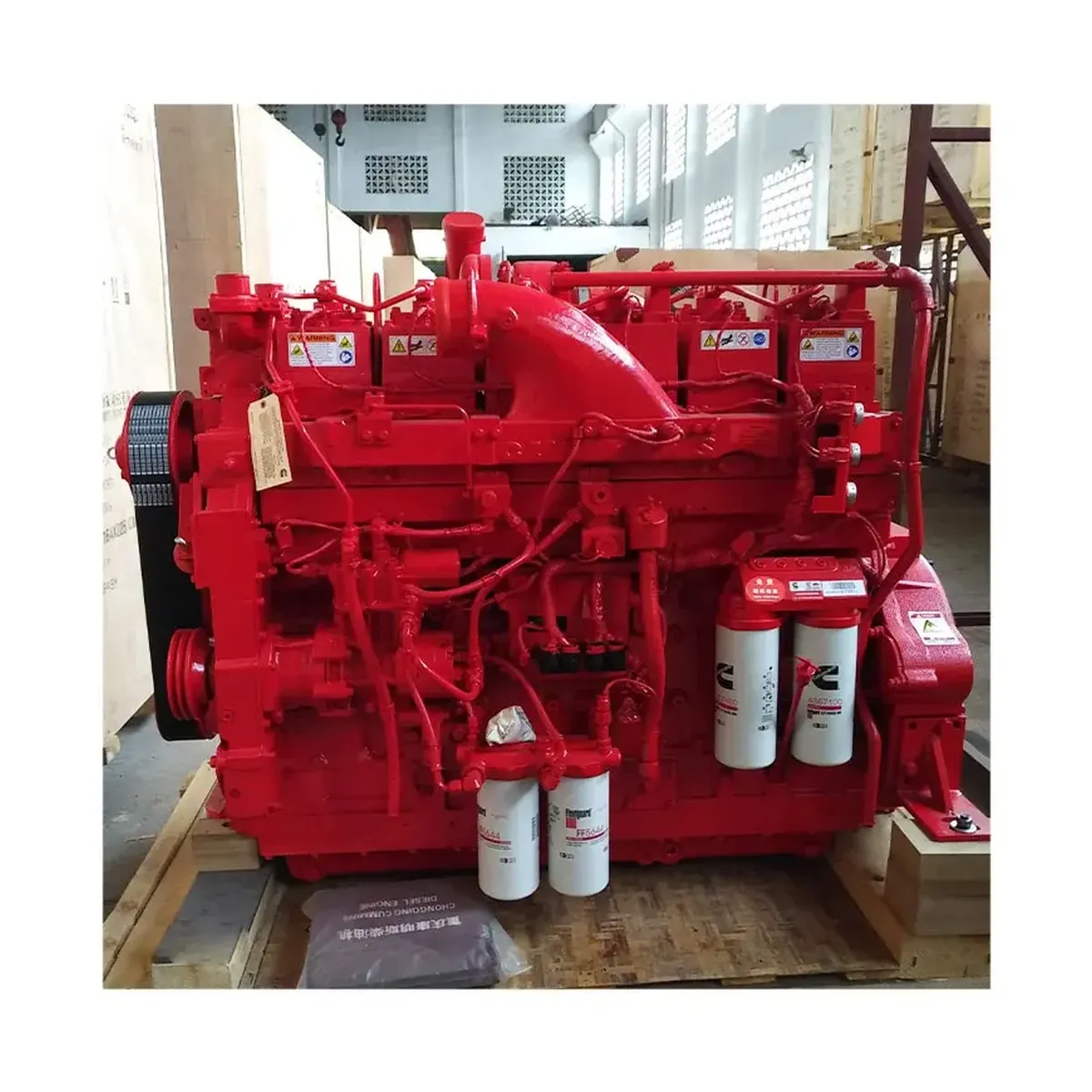 Cummins QSK19 diesel engine prepared for a fleet repower project
