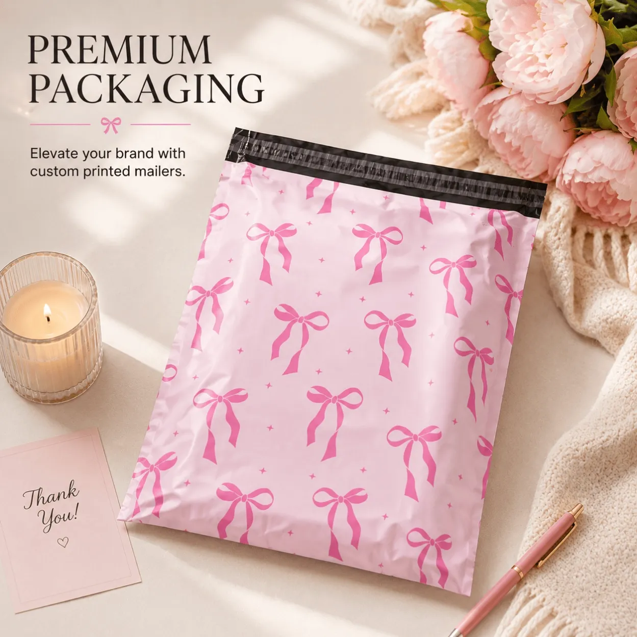 custom shipping bag for clothing ecommerce orders