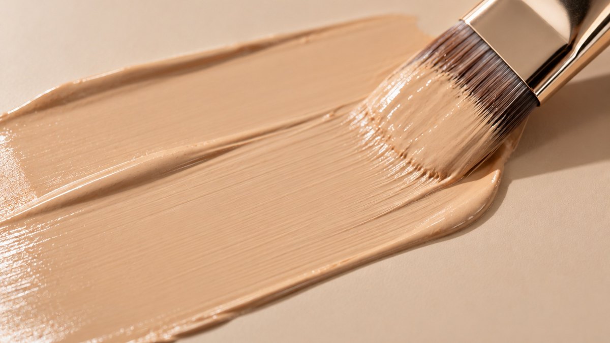 Undertone swatch strips in cool, neutral and warm variations lined up beside depth swatches on a clean surface