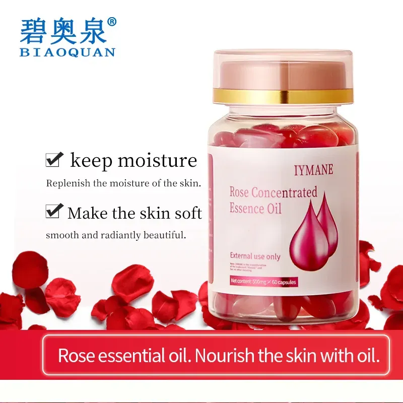 Rose Concentrated Essence Oil Capsules 60 pcs photo 01