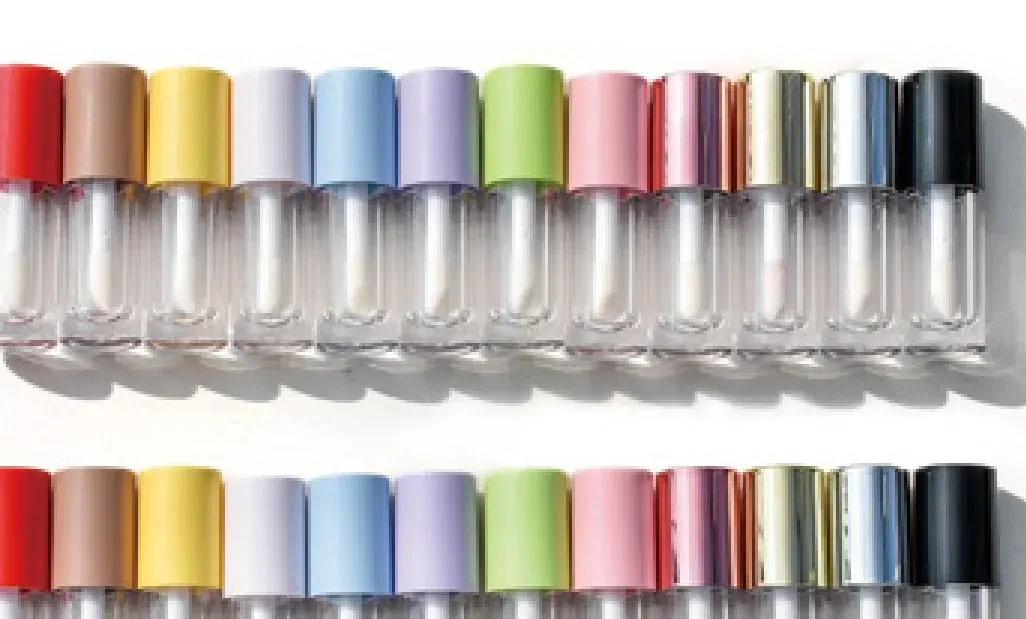 6 ml lip gloss tube in multiple cap colours photo 02