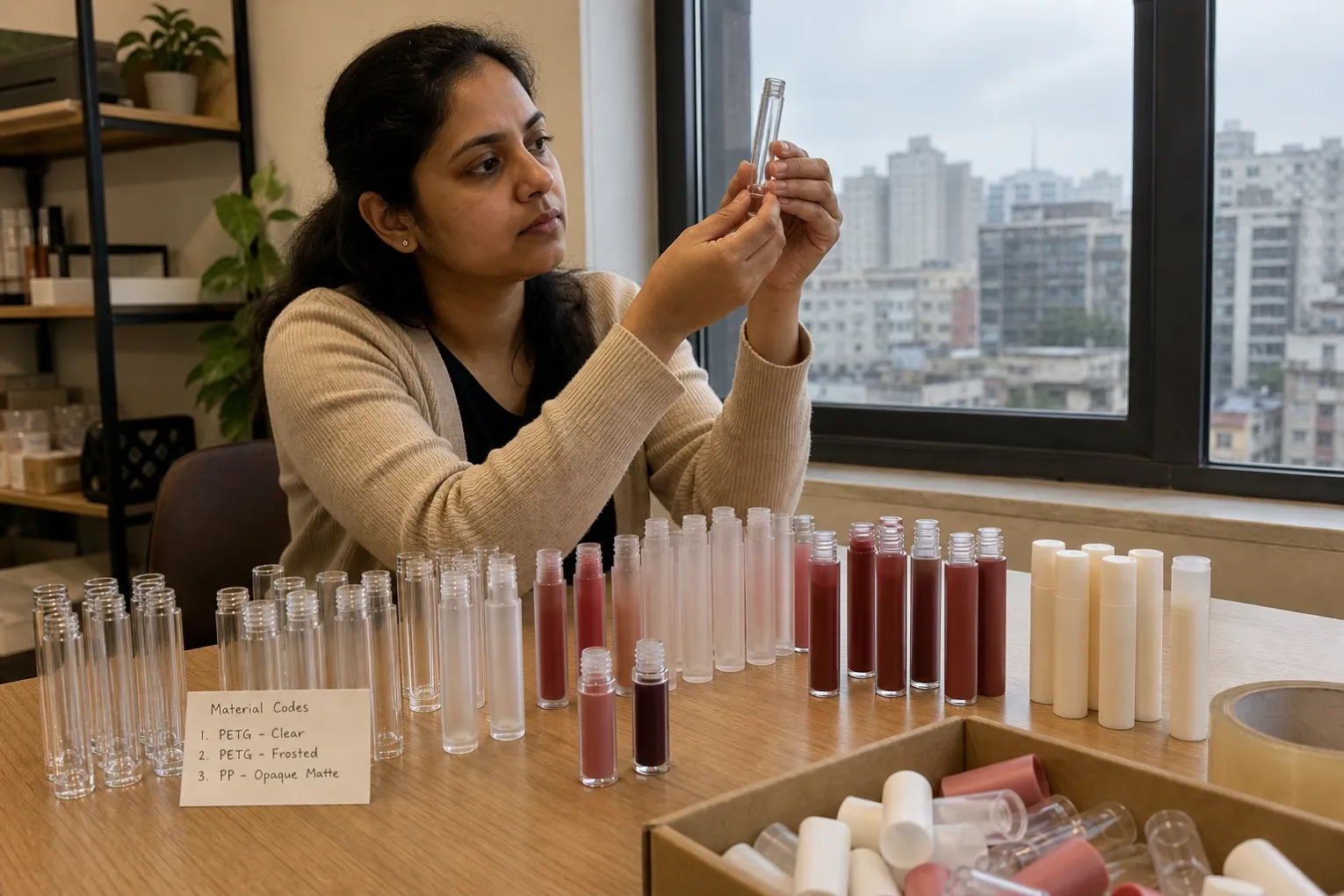 Lip packaging components for a material and finish discussion