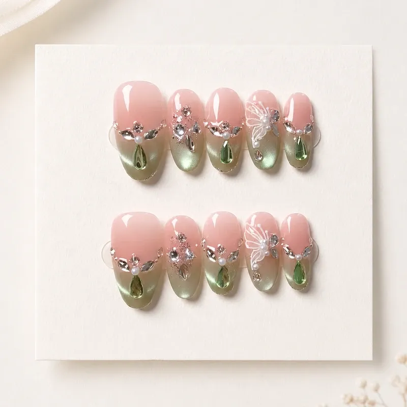 press-on-nails-pink-green-floral-card-01