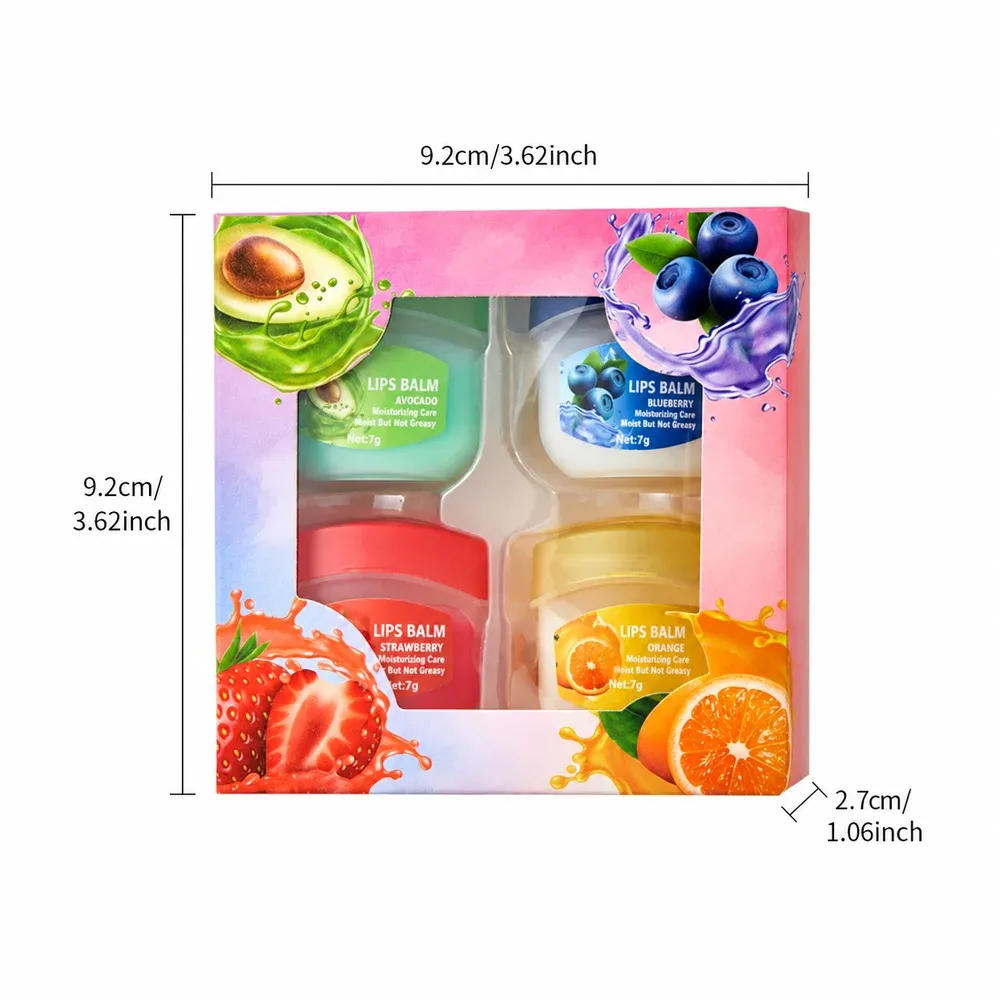 4-Piece Fruit Lip Mask Set photo 01