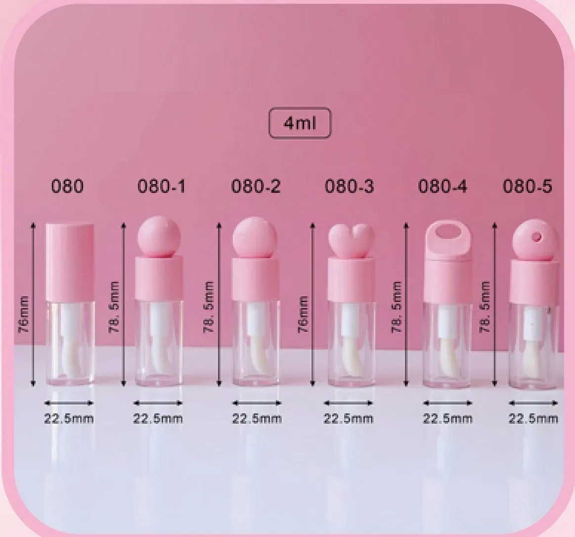 Lip Gloss Tube 080 Series 4ml photo 01