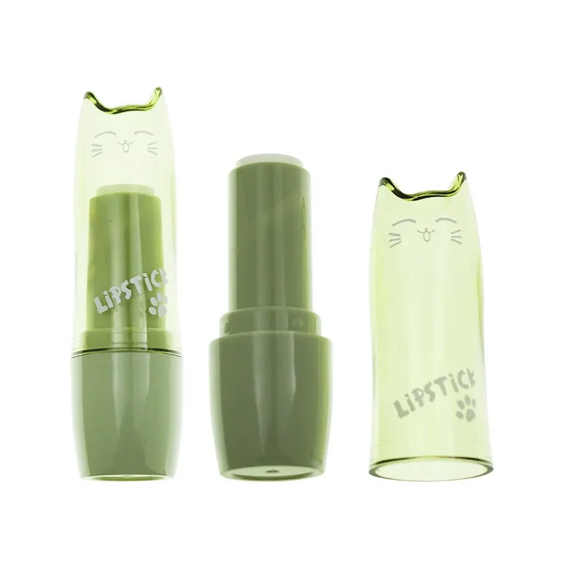 Lipstick Tube 12.1mm, Green-Tea Cat Design — Wholesale & Private Label photo 02