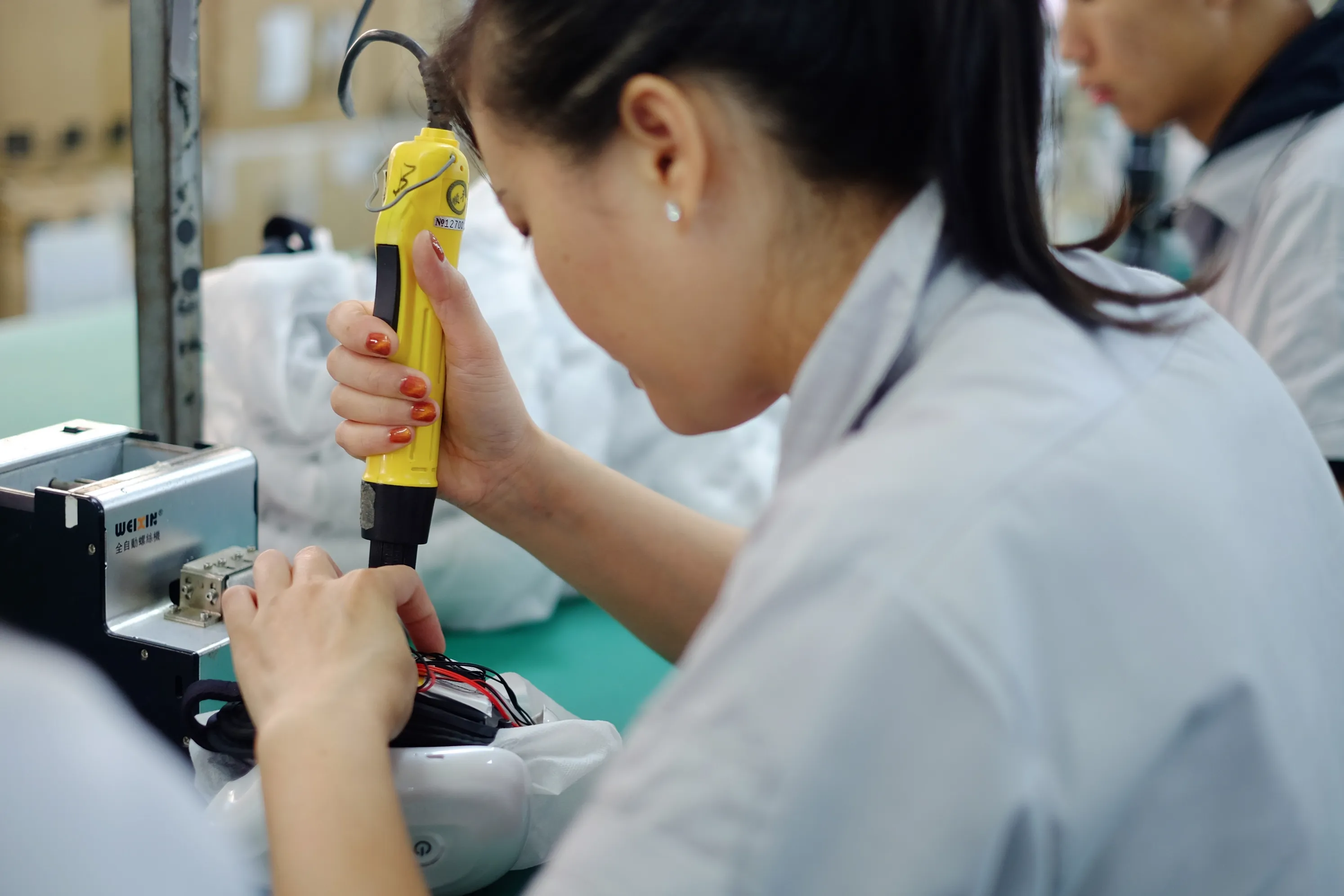 Massage and beauty device OEM factory production line in Shenzhen, China