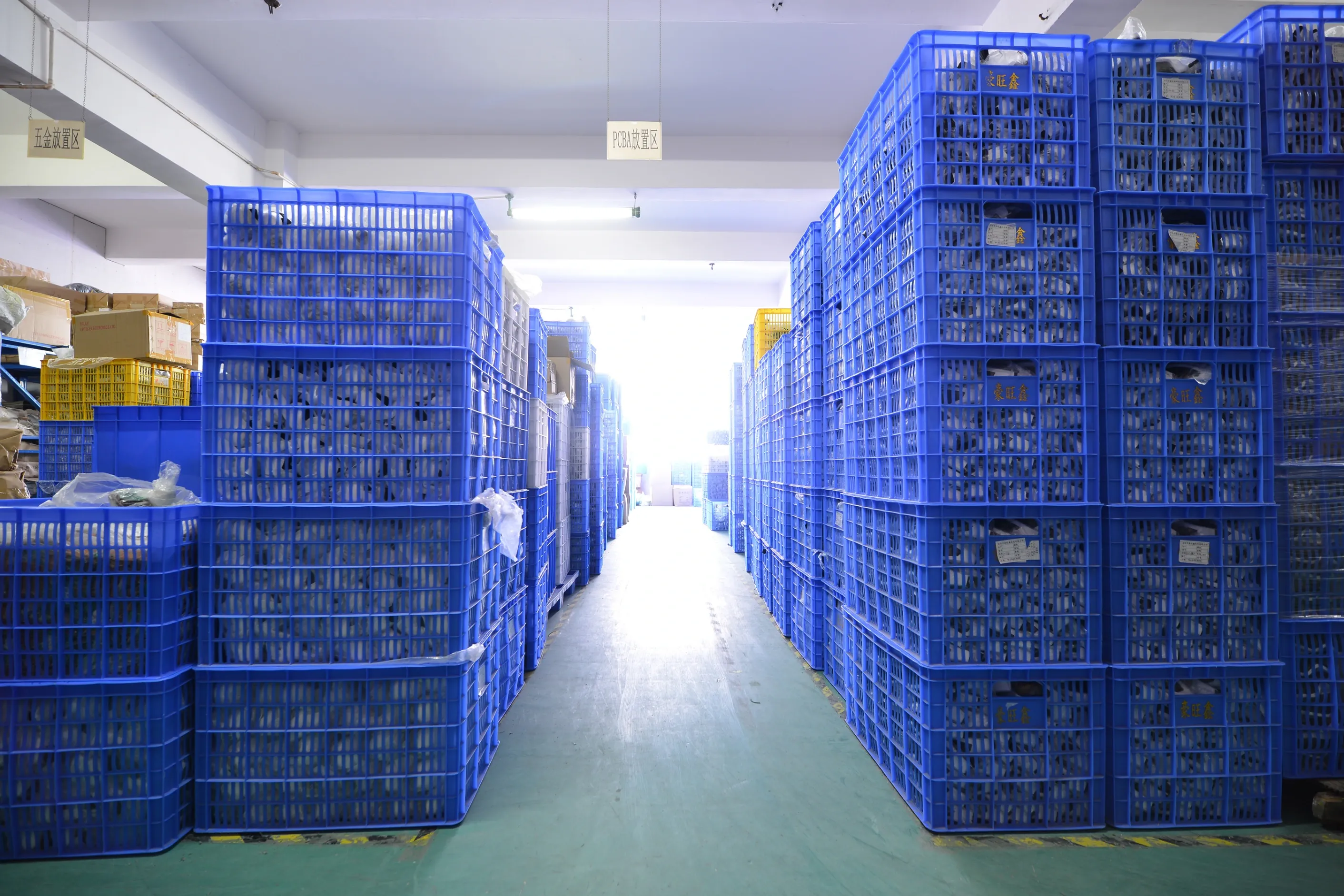 Massage device finished goods warehouse at ZonyouTech factory