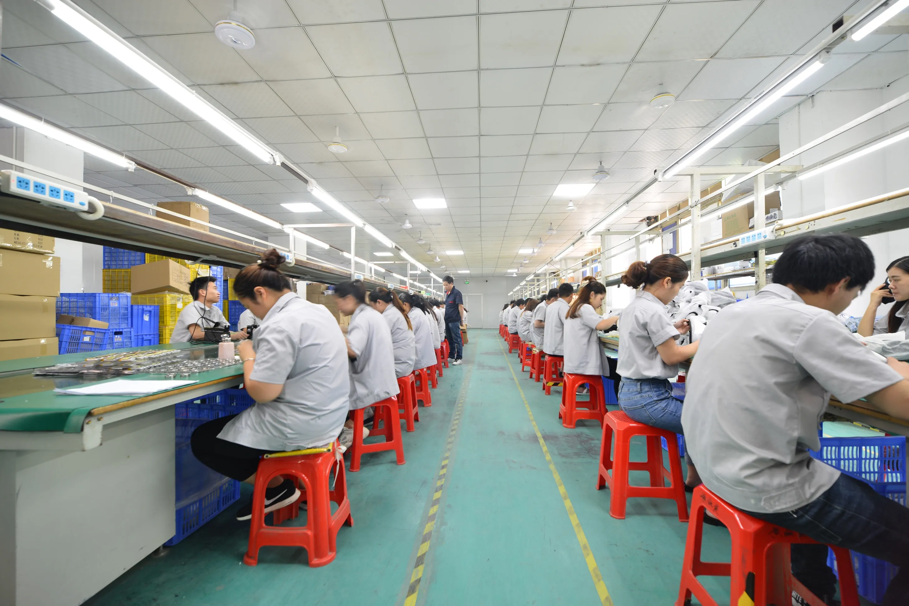 Massage device assembly production line at ZonyouTech OEM factory in China