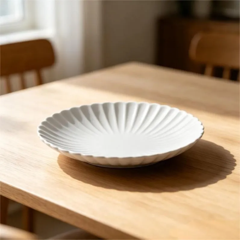 White With Ruffle Design (2)