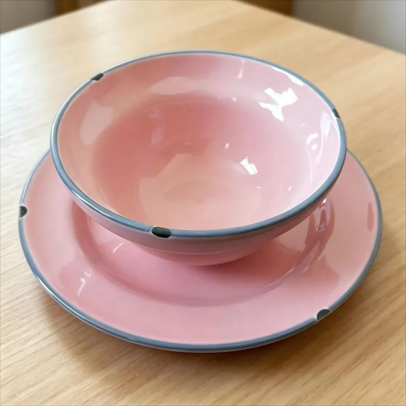 Ceramic Bowl With Tray (1)