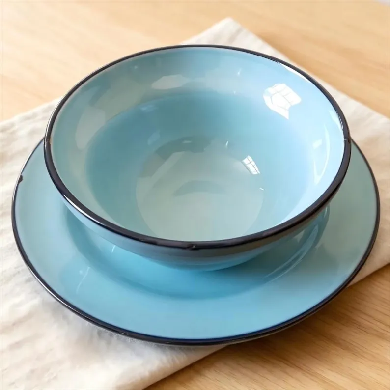 Ceramic Bowl With Tray (3)