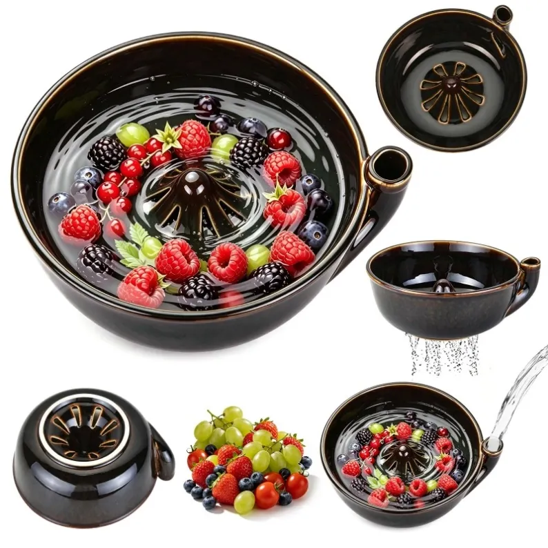 Ceramic Berry Washing Bowls (6)
