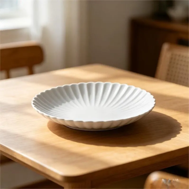White With Ruffle Design (4)