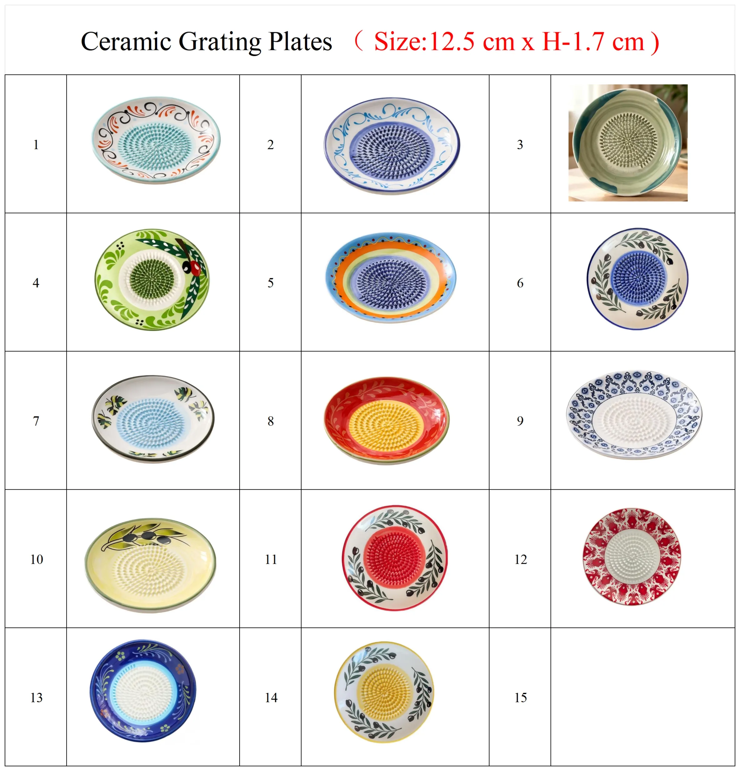 Ceramic Grater Plate