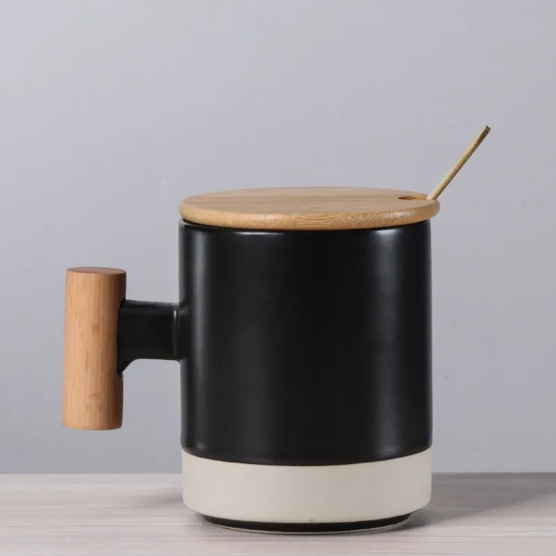 With Bamboo Cover Lids & Spoon (4)