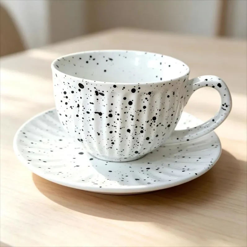 Ceramic Coffee Mug With Tray (6)