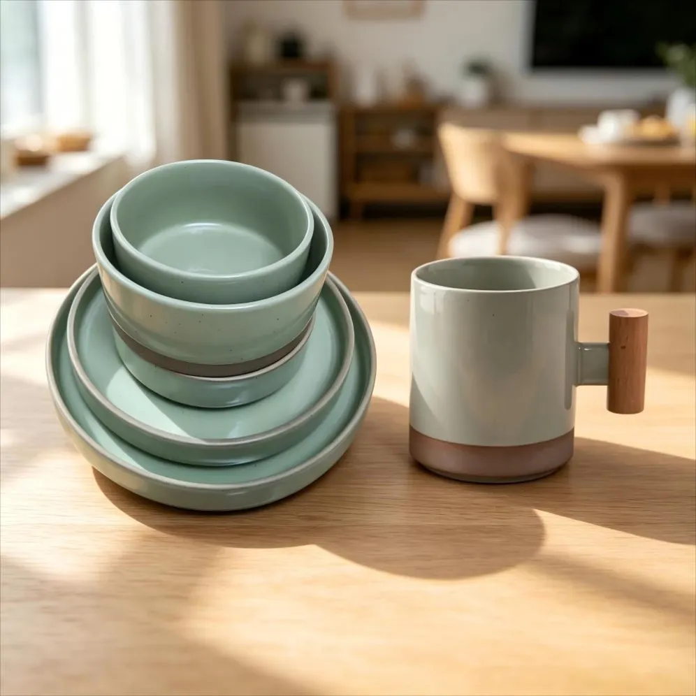 Green With Mugs Sets (1)