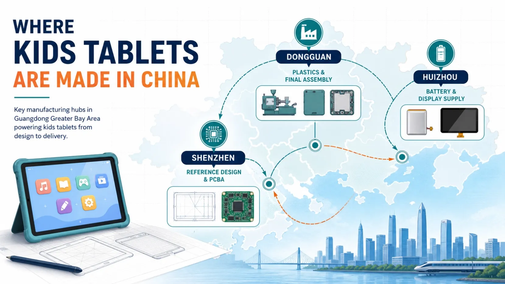 kids-tablet-manufacturing-cities-china