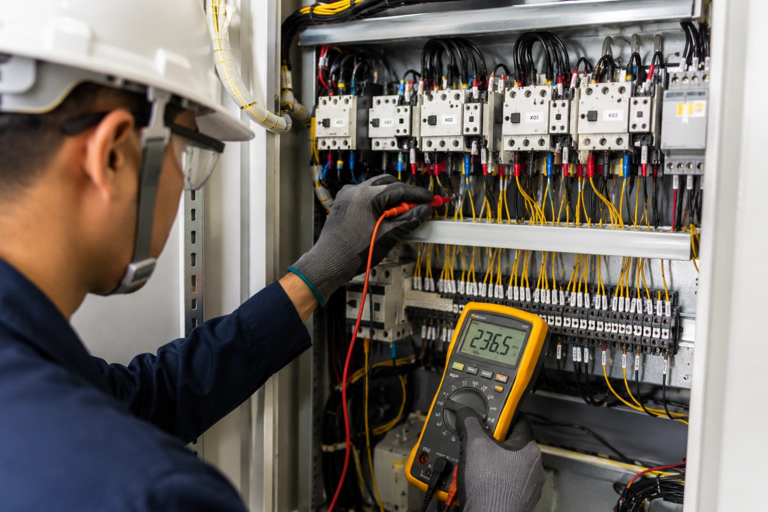 our engineer testing cabinet