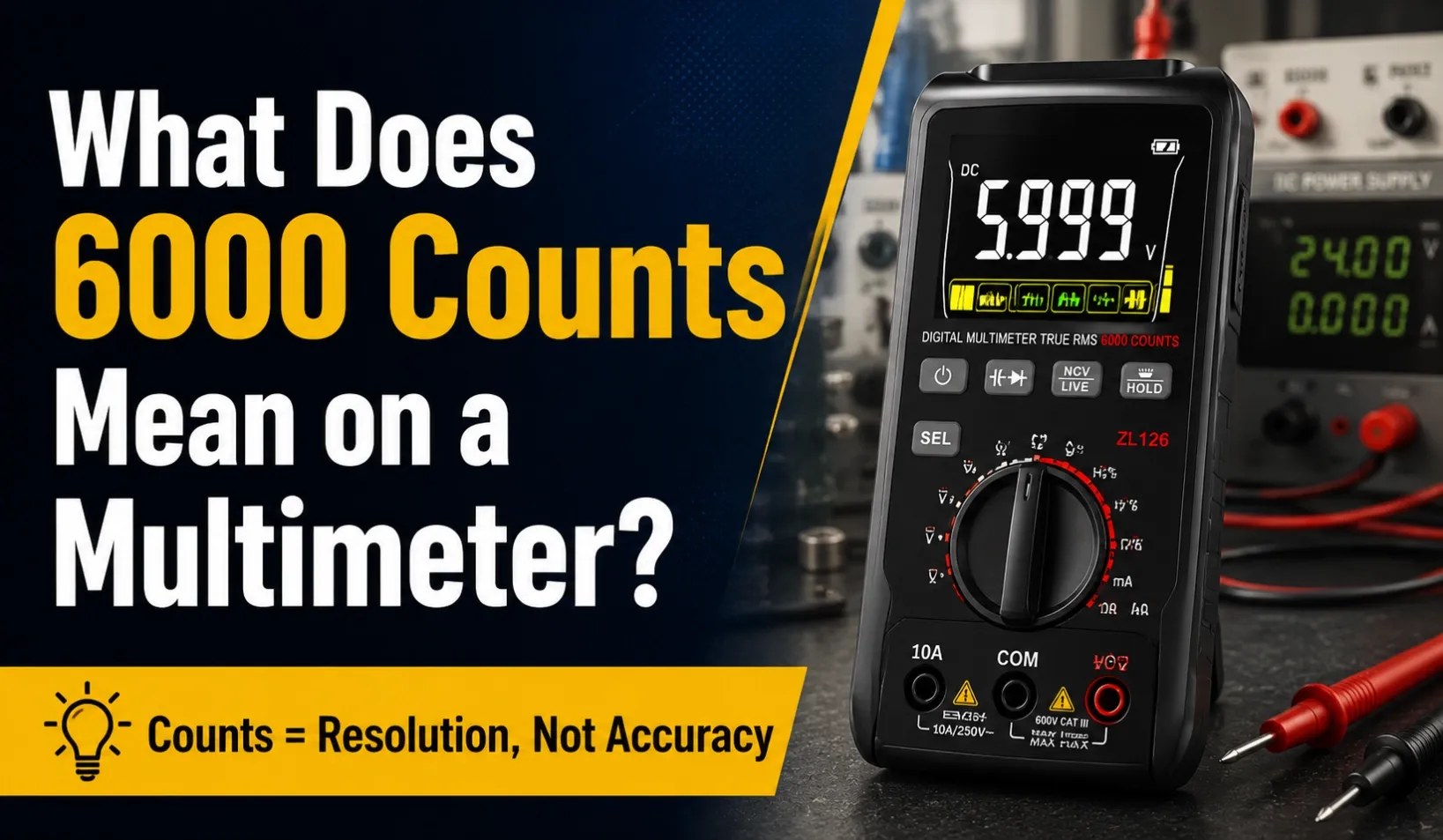 6000 counts Multimeter