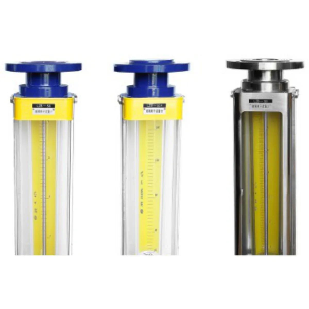 LZB-S flanged glass tube rotameters for water meter test benches, ±1.5 percent