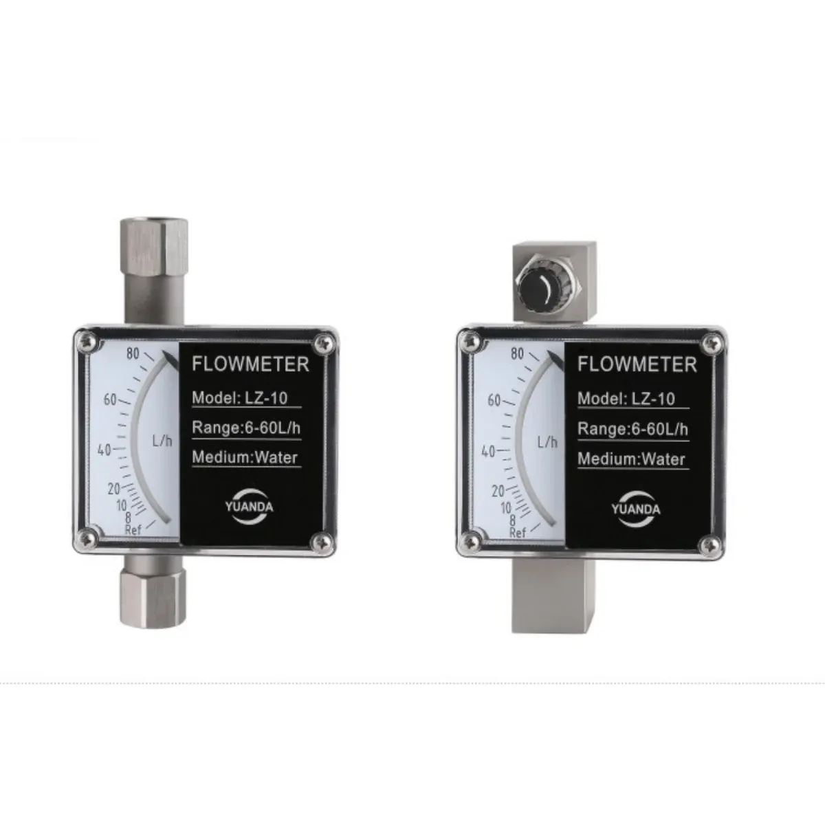 LZZX micro-flow all-stainless metal tube rotameter with pointer indicator, DN6 and DN10