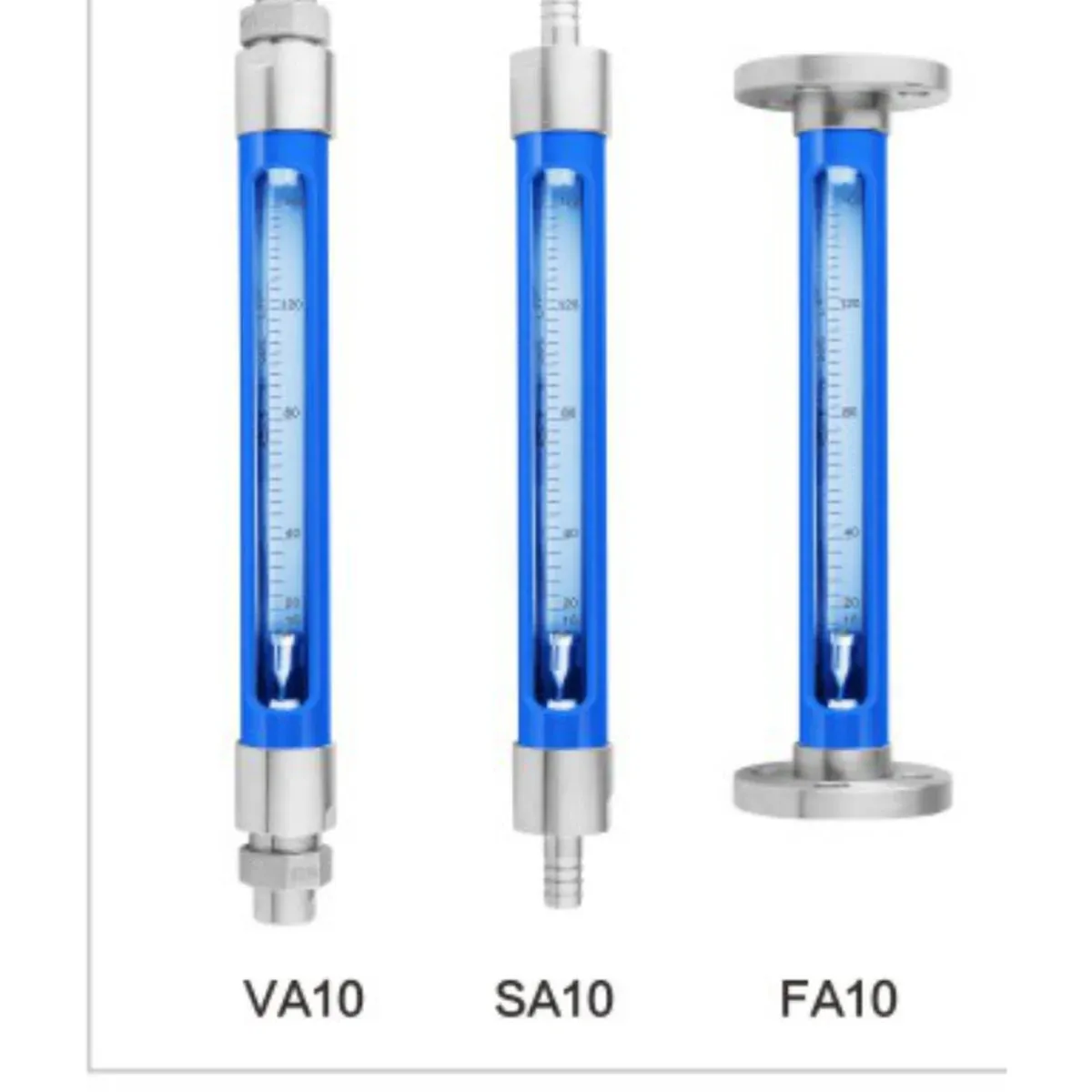 LZB-VA, LZB-SA and LZB-FA high accuracy glass tube rotameters, DN15 to DN50