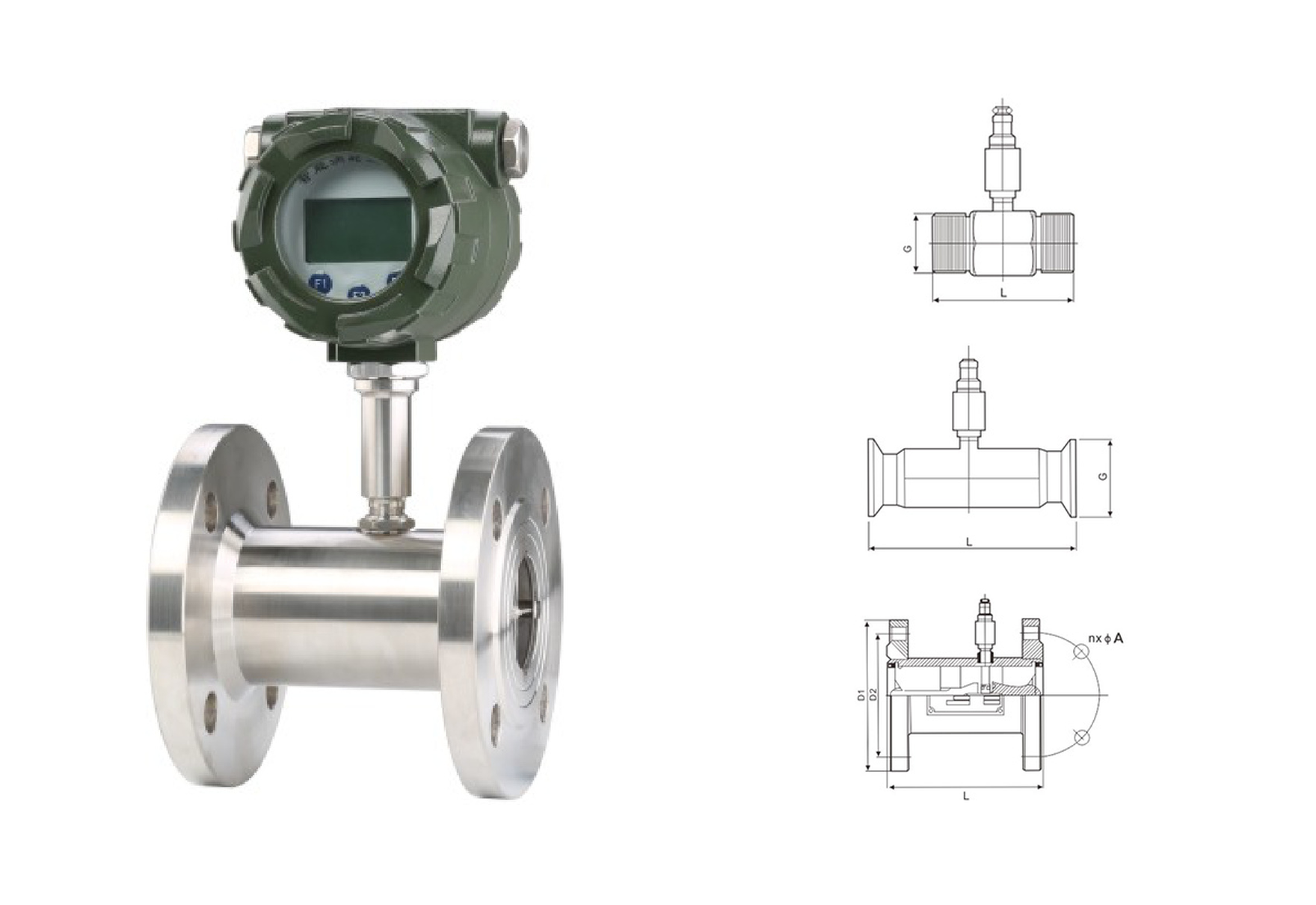 LW Turbine Flow Meter - Connection Configurations