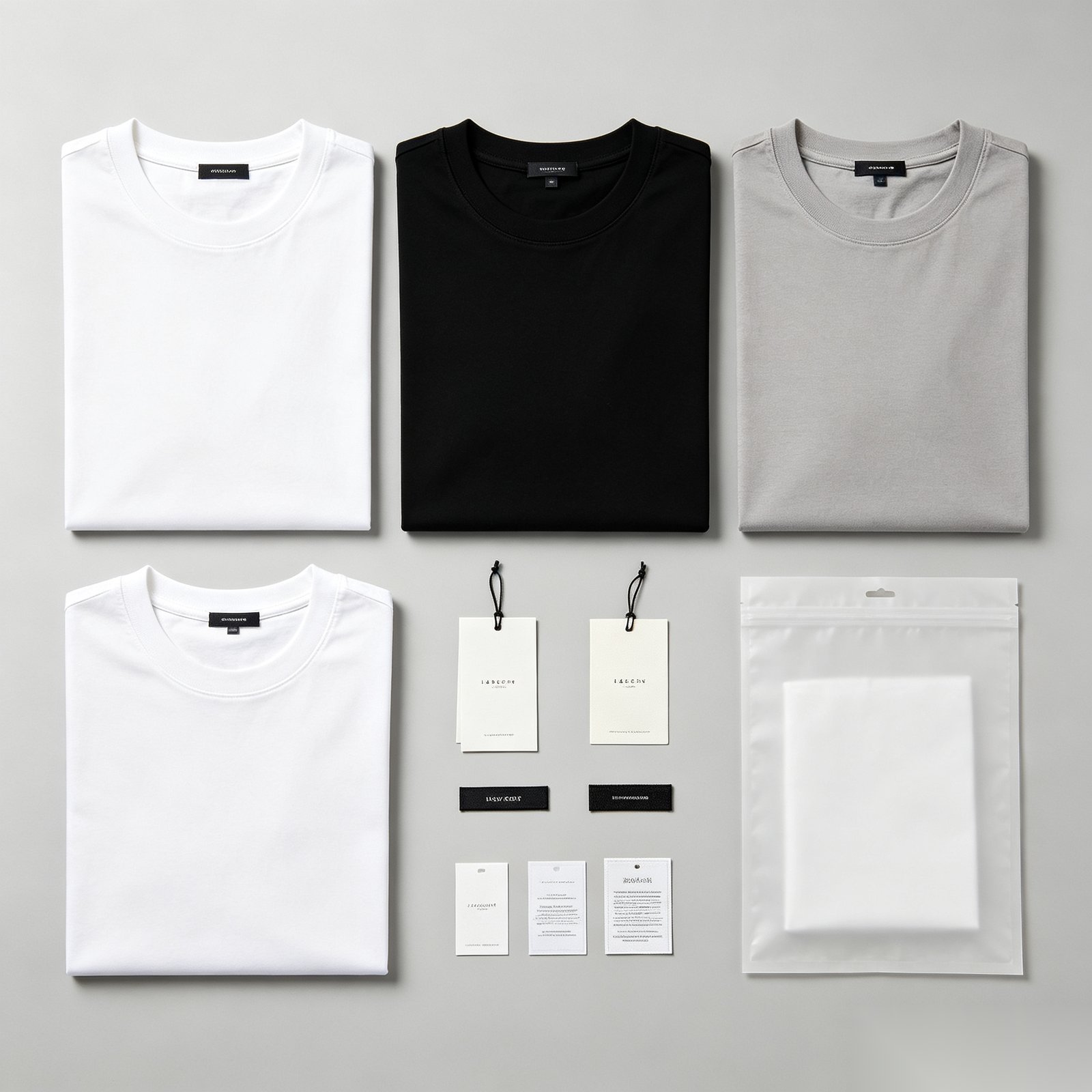 Premium heavyweight combed cotton crew neck t-shirt, regular fit, OEM production
