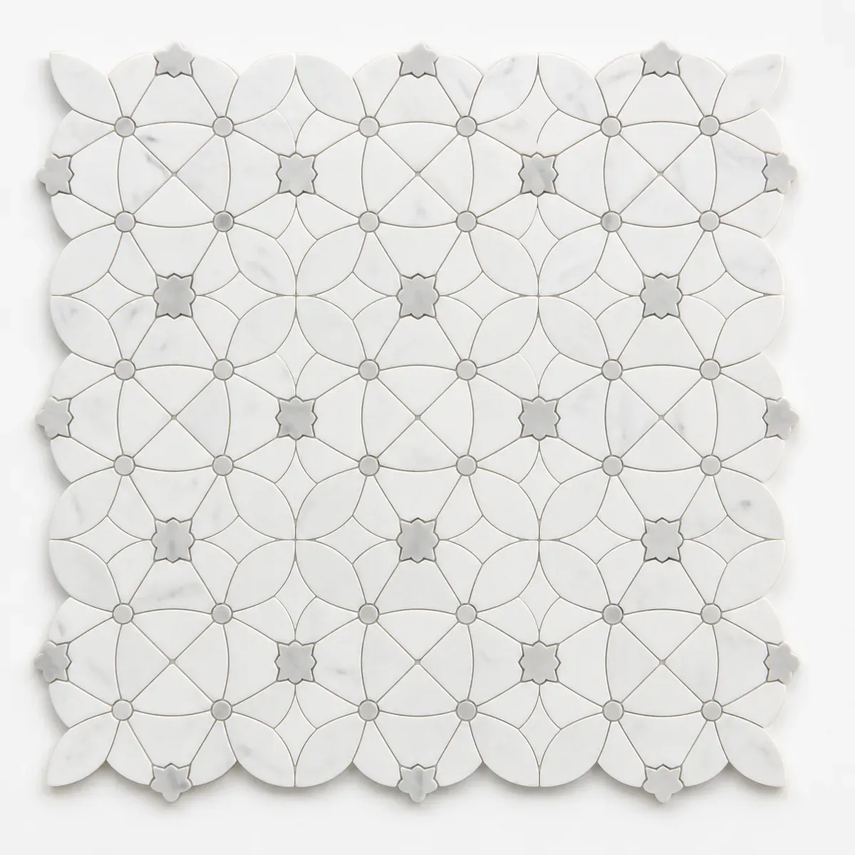 white-and-grey-floral-waterjet-marble-mosaic-hero
