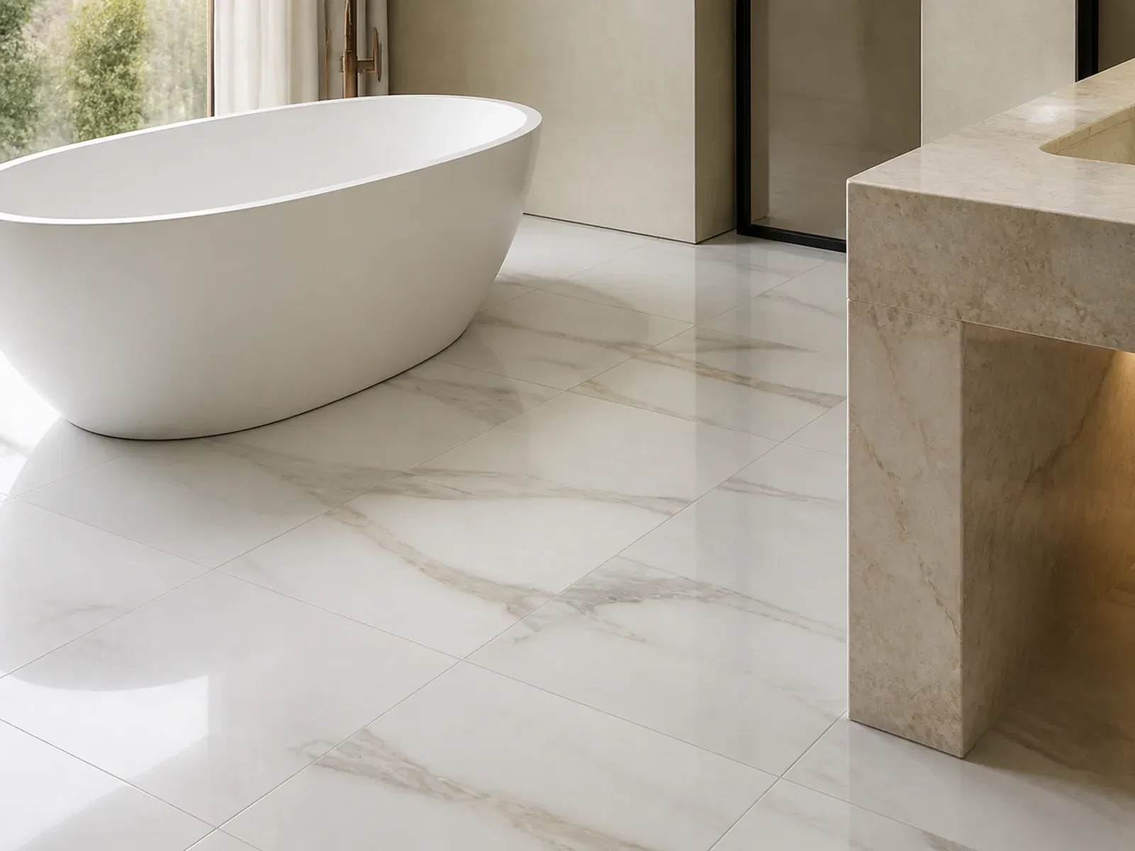 calacatta-gold-18x18-inch-marble-tile-bathroom-application