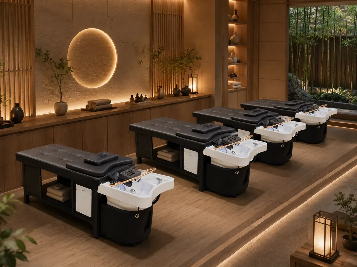 Japanese head spa bed furniture solutions
