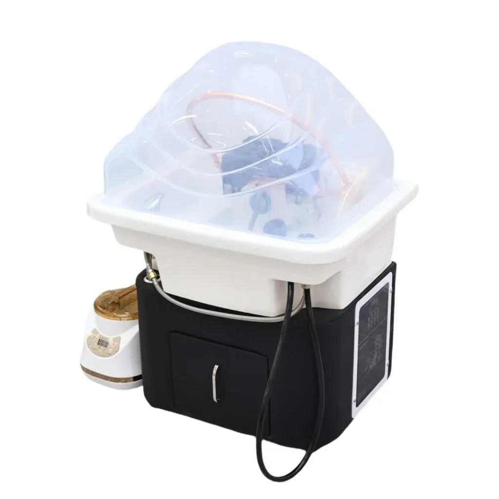 Thai and Japanese head spa basin with vacuum plumbing hair backwash basin