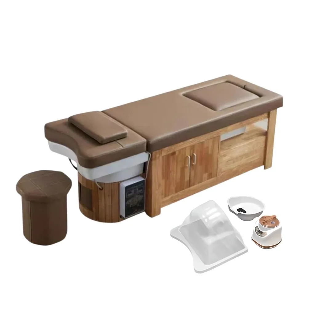 Wooden Japanese Head spa beds supplies