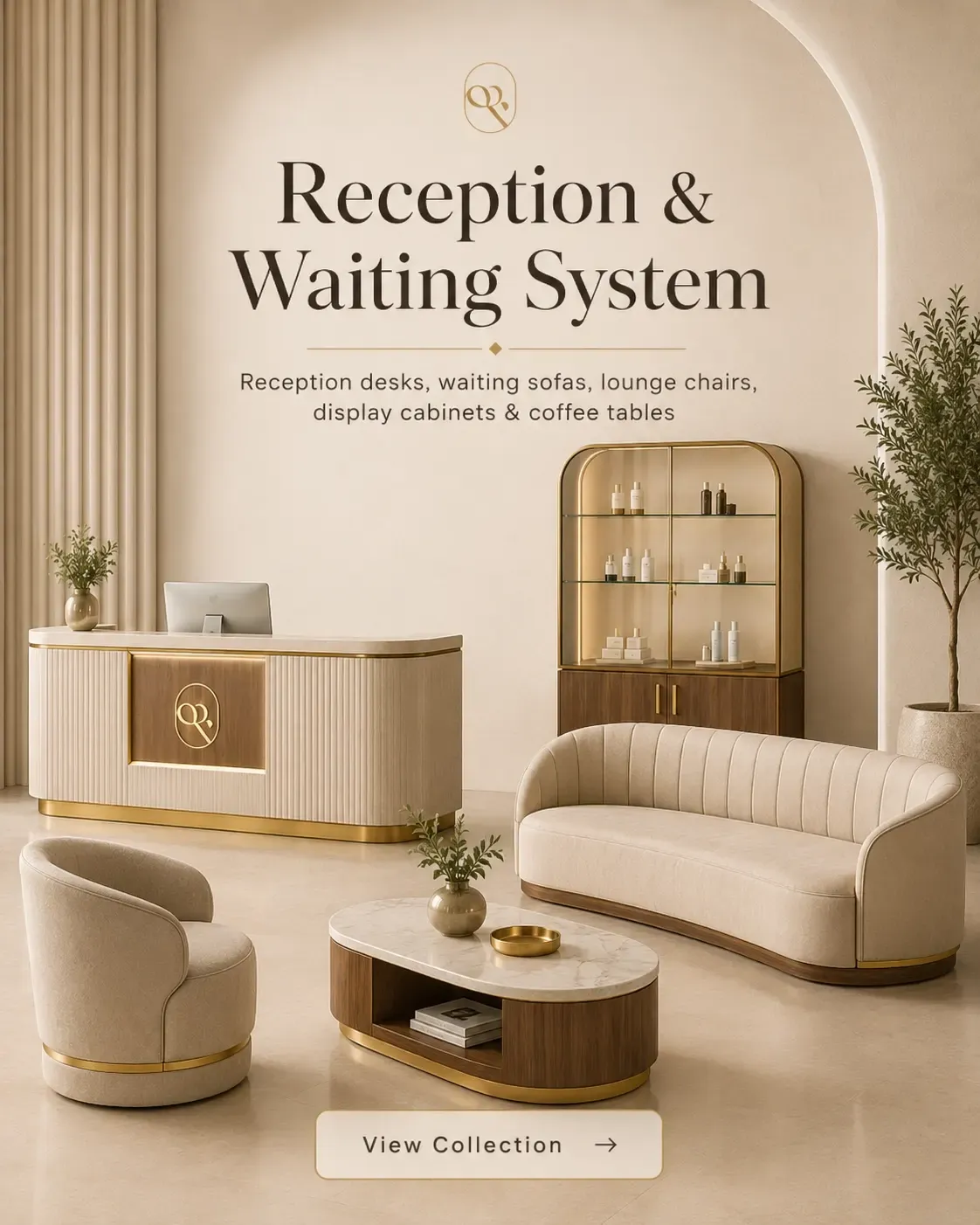 salon furniture Reception Waiting System