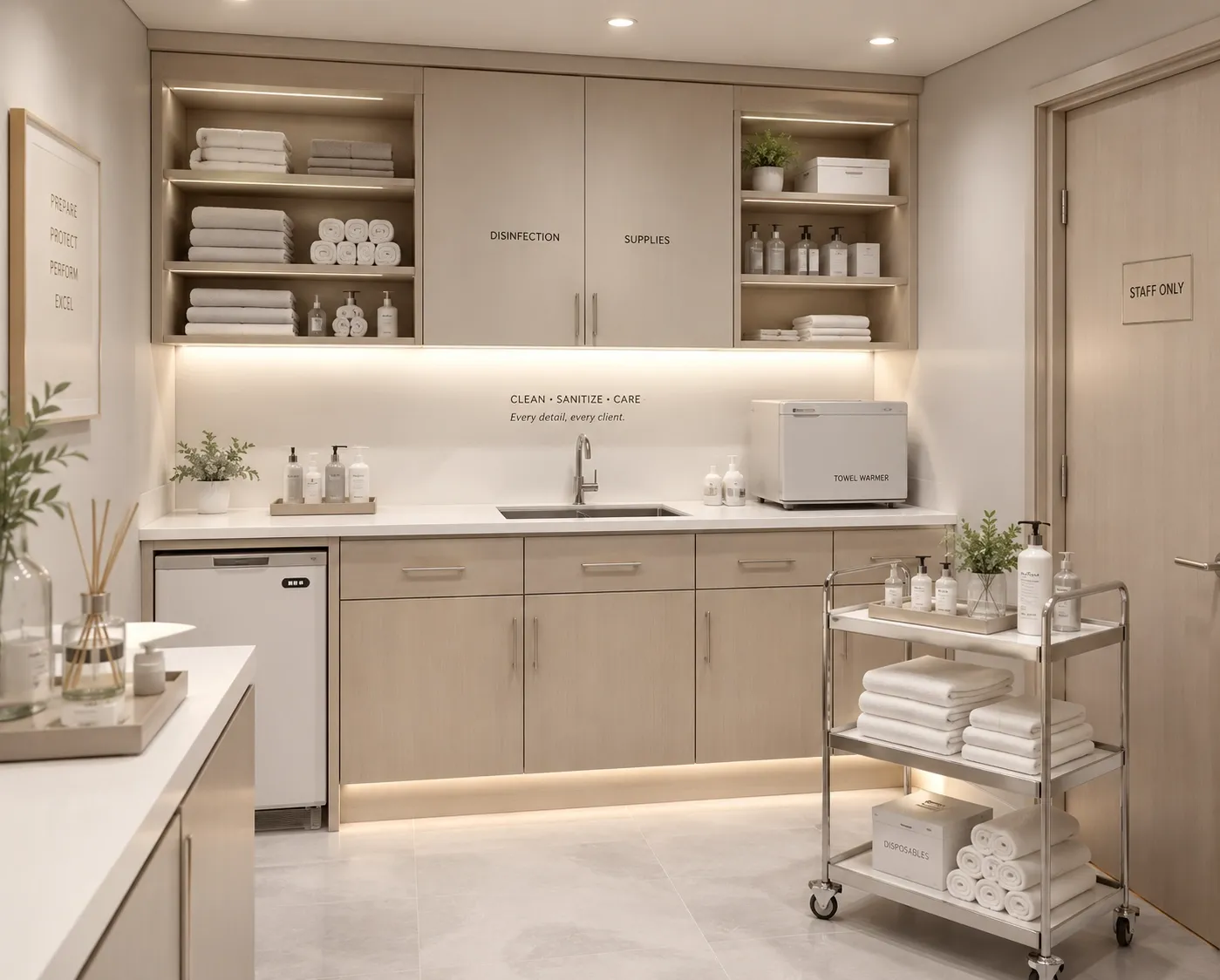 Salon Spa Beauty Furniture Staff Storage Area Solutions