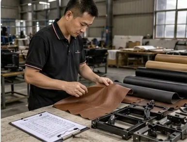 salon furniture raw material incoming inspection