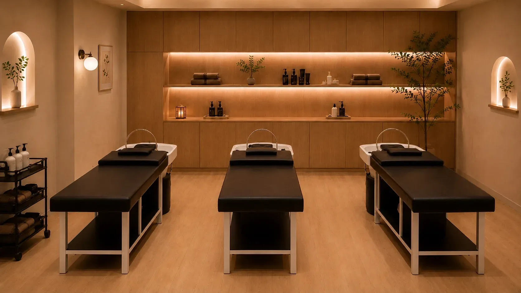 Japanese Head Spa Beds Premium Package