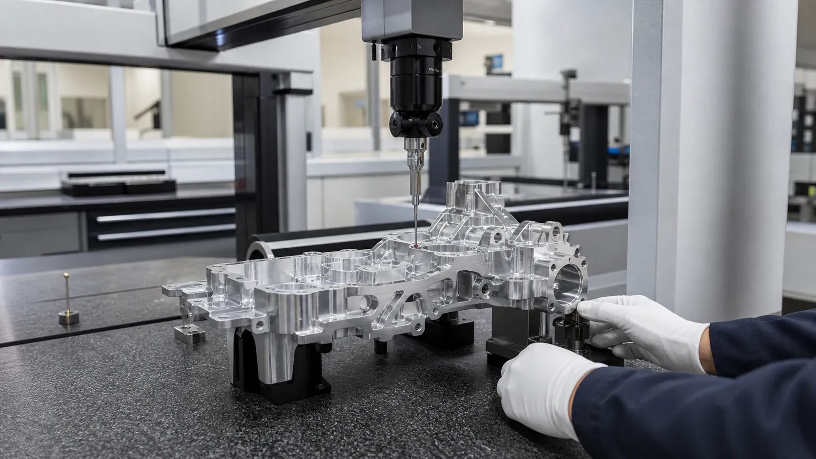 Quality inspection process for precision CNC components