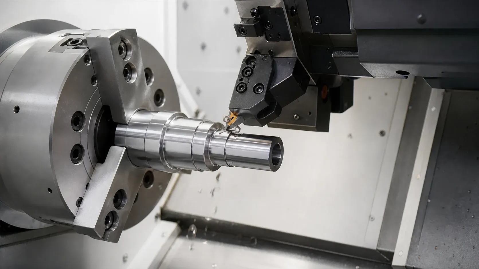CNC turning process for high accuracy components