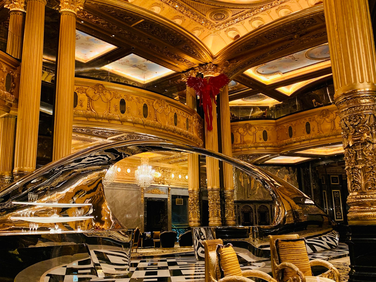 Porte cochere gates at The 13 Hotel